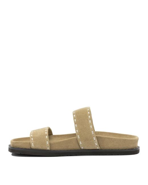 Tory Burch White Suede Sandals