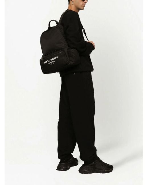 Dolce & Gabbana Black Dolce & Gabbana Polyamide Blend Bag for men