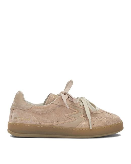 Moa Concept Brown Suede Leather Rubber Sneakers