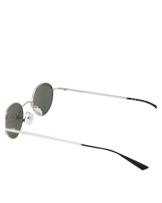 McQueen Metallic Round Metal Frame Sunglasses
