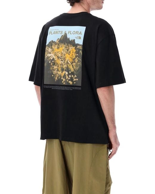 The North Face Black Plant & Flora Oversized T-Shirt for men
