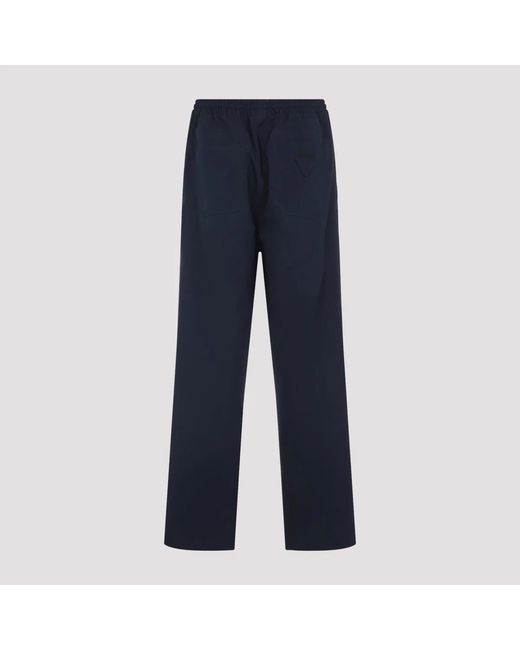 Prada Blue Cotton Pants for men
