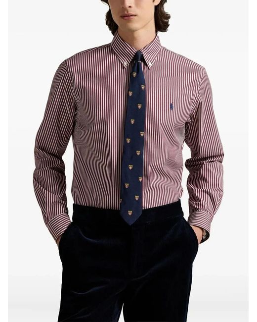 Polo Ralph Lauren Purple Long Sleeve Sport Shirt for men