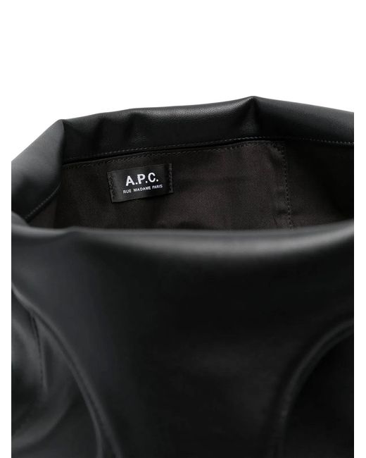 A.P.C. Black Shopping Bag Ninon