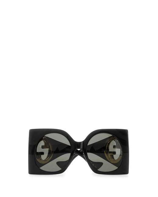 Gucci Black Acetate Sunglasses