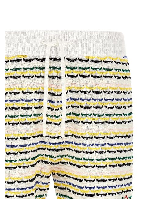 Casablanca Multicolor 'Tuck Stitch' Bermuda Shorts for men