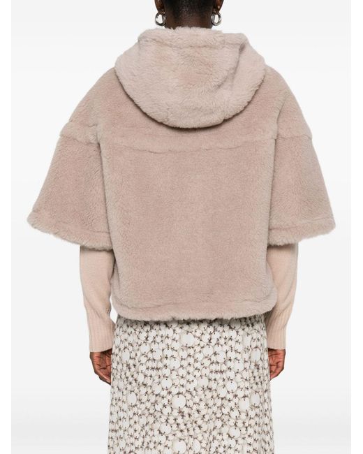 Max Mara Natural Alpaca Wool Silk Jacket
