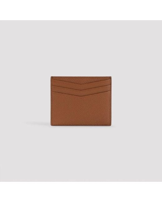 Miu Miu Brown Leather Card Holder