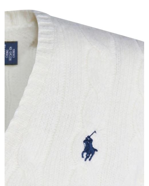 Polo Ralph Lauren White "Kimberly" Long Sleeves Pullover