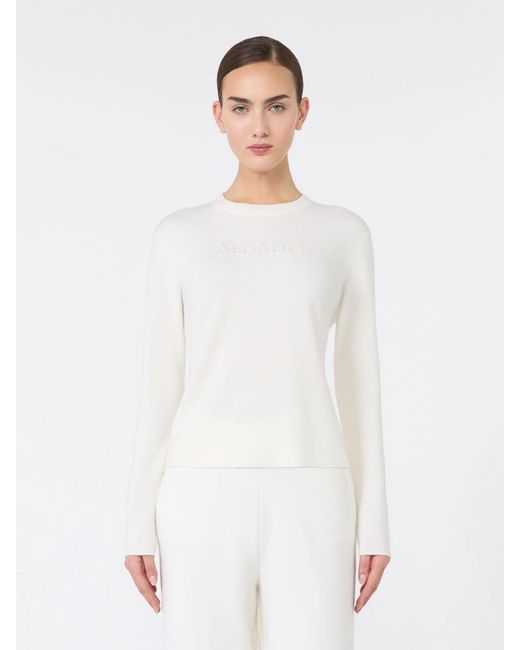 Max Mara White Manto Sweater