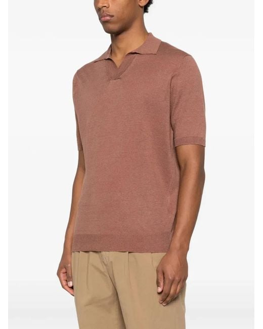 Lardini Brown Polo Shirt for men