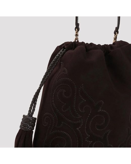 Etro Black Bag With Tassels