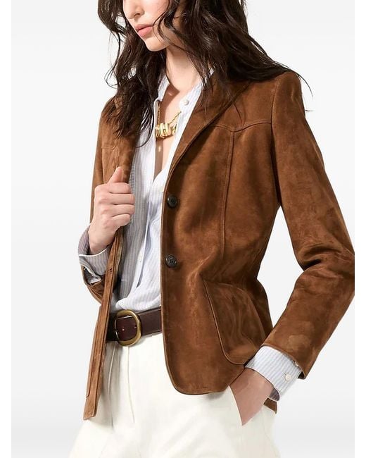 Barbara Bui White Lamb Leather Jacket