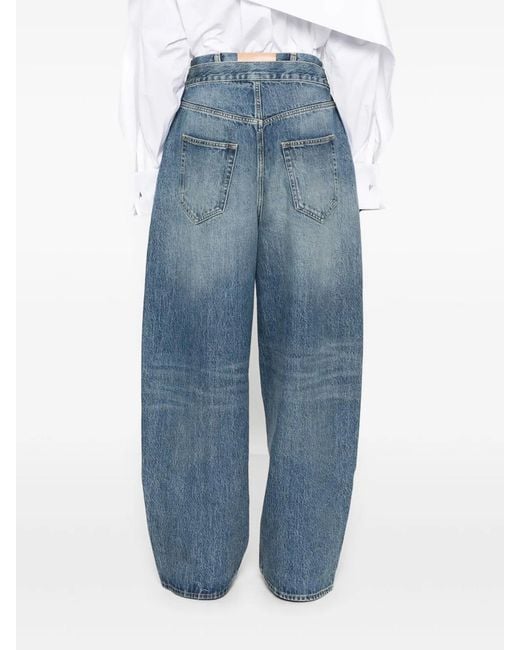 The Attico Blue Denim Cotton Jeans