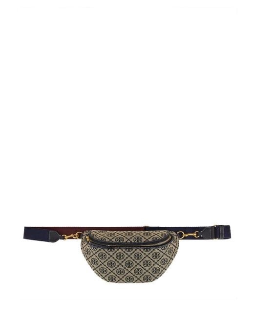 Tory Burch Gray Belt Bag T Monogram