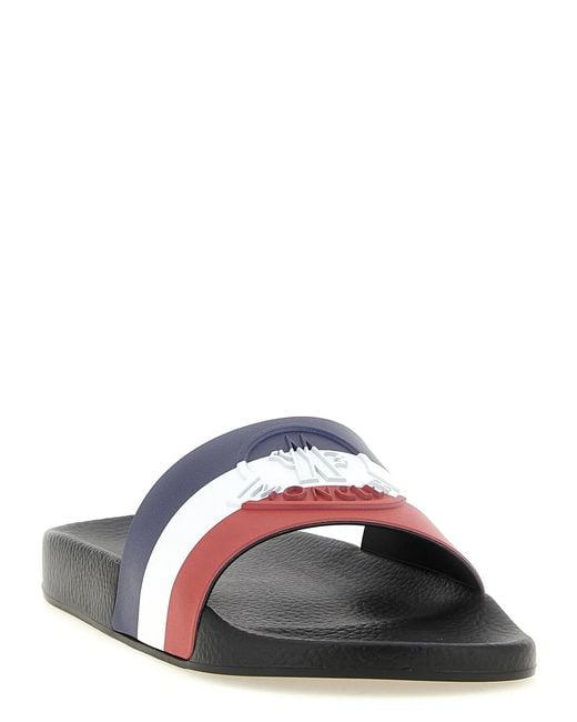 Moncler White 'Basile' Slides for men