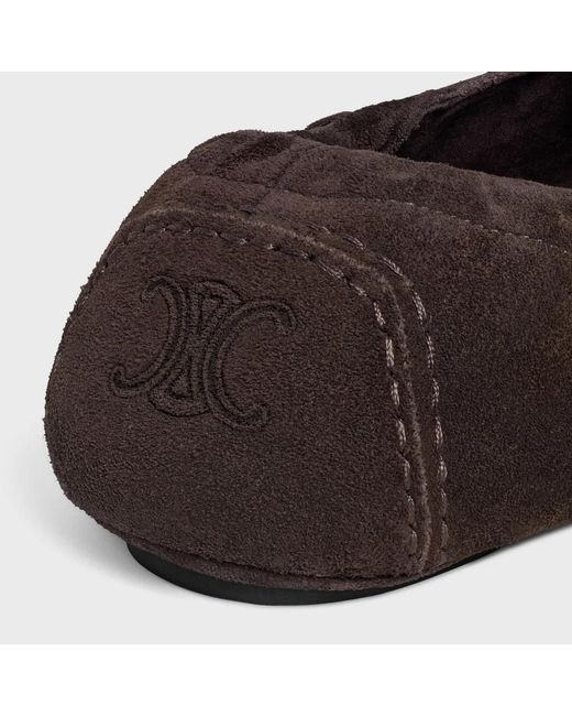 Céline Brown Adam Suede Loafers for men