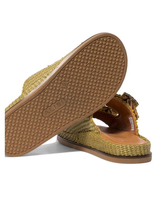 Alibi Green "Greta" Sandals
