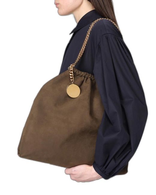 Stella McCartney Brown Polyester Shoulder Bag