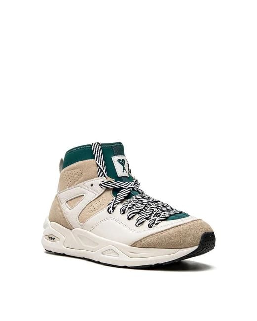 PUMA White X Ami Trc Blaze Mid Sneakers for men