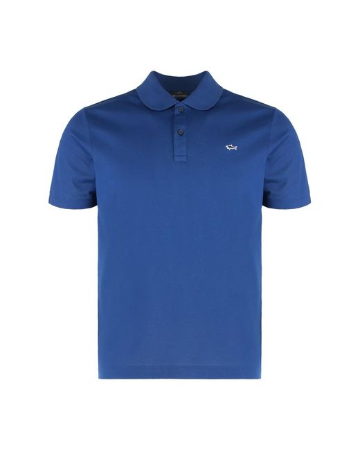 Paul & Shark Blue Paul & Shark Cotton Piquet Polo for men