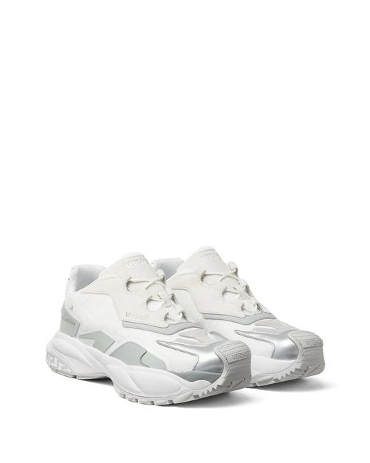 Versace White Mercury M_Vs_04 Leather Sneakers for men