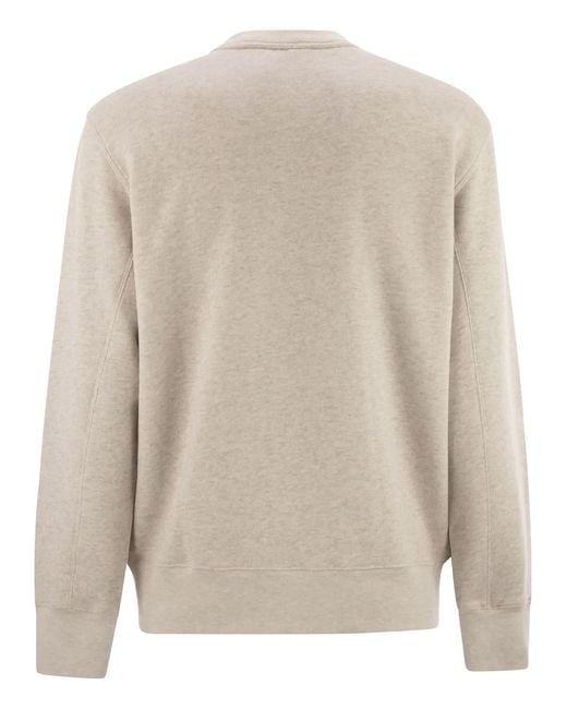 Autry X Maison Kitsune Gray Autry X Maison Kitsunè Logo Sweatshirt