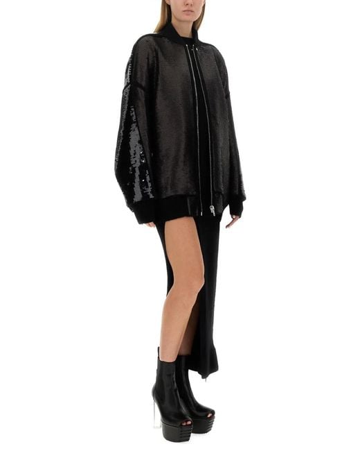 Rick Owens Black Bomber Jumbo Peter