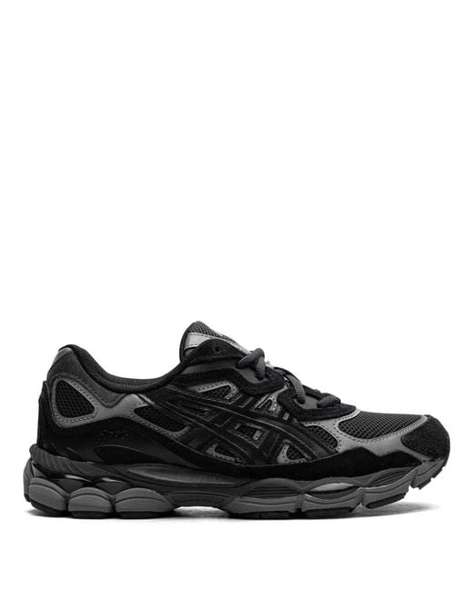 Asics Black Gel-Nyc Suede And Mesh Sneakers