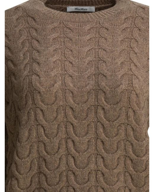 Max Mara Brown Cashmere Knitwear
