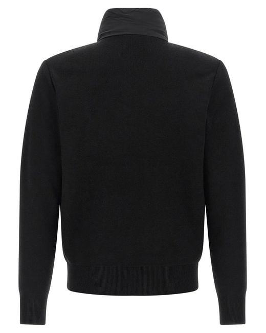 Mackage Black Nylon Cardigan for men