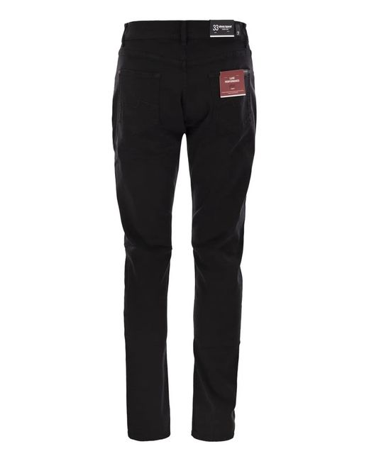 7 For All Mankind Black Slimmy Tapered for men