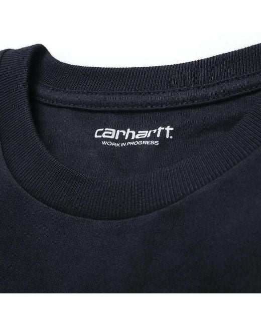 Carhartt Blue Chase Long-Sleeve T-Shirt for men