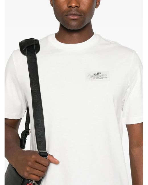 Amiri White Spirit" Tee for men