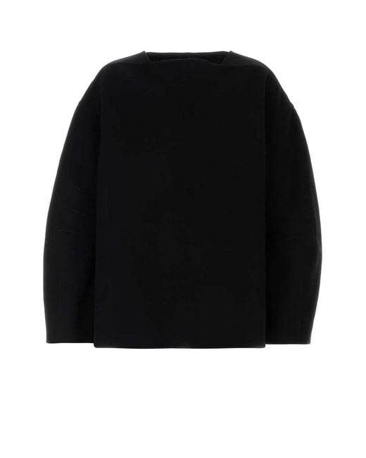Jil Sander Black Wool Oversize Sweater for men