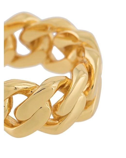 DARKAI Metallic Cuban Ring for men