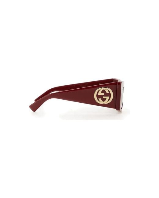 Gucci Red Square Sunglasses
