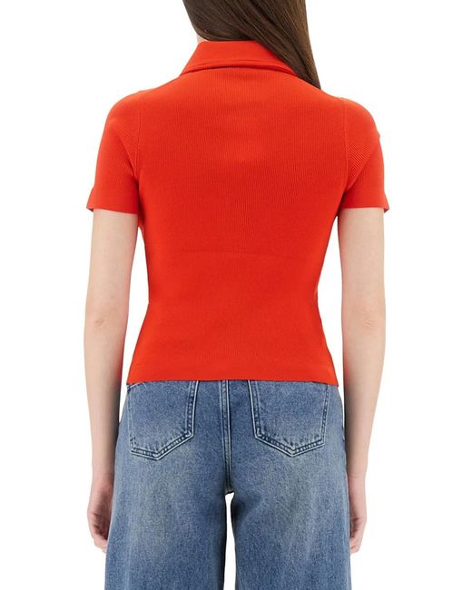 Tory Burch Blue Viscose Polo Shirt