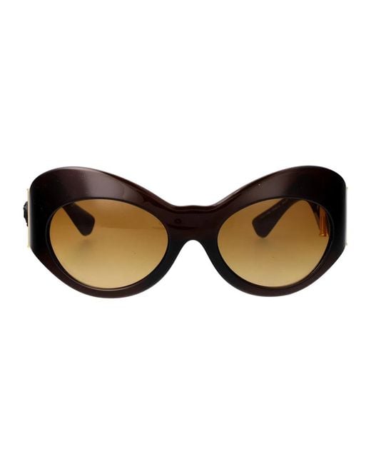 Versace Brown Injected Transparent Sunglasses