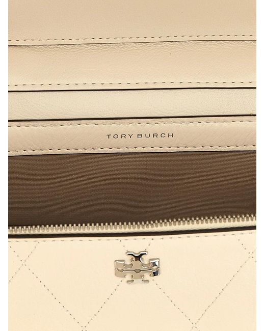 Tory Burch Natural 'Charlie' Vanity Case Crossbody Bag