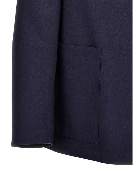 Fendi Blue Half Belt Jacket for men
