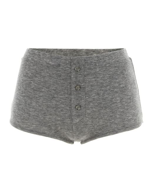 Entire studios Gray 'Booty' Button Shorts