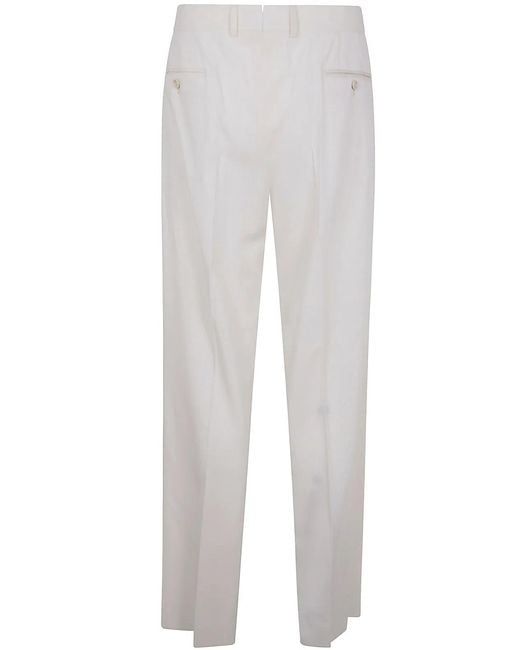 Lardini White Attitude Trousers for men