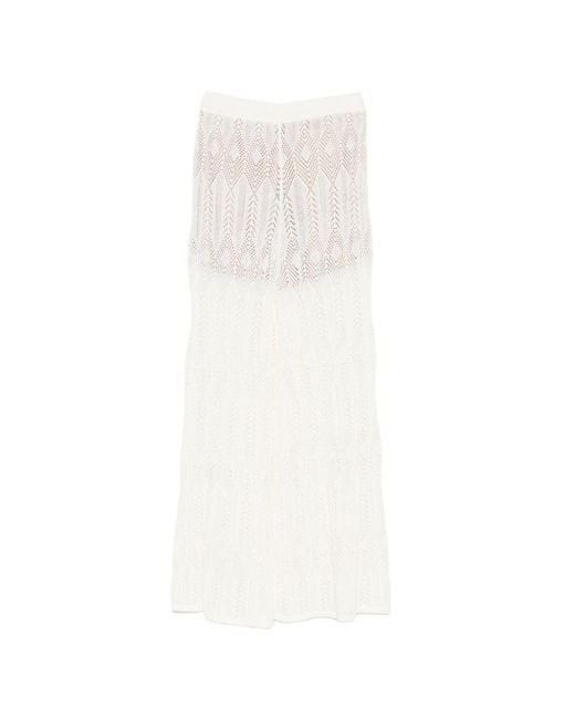 Liu Jo White Cotton Trousers