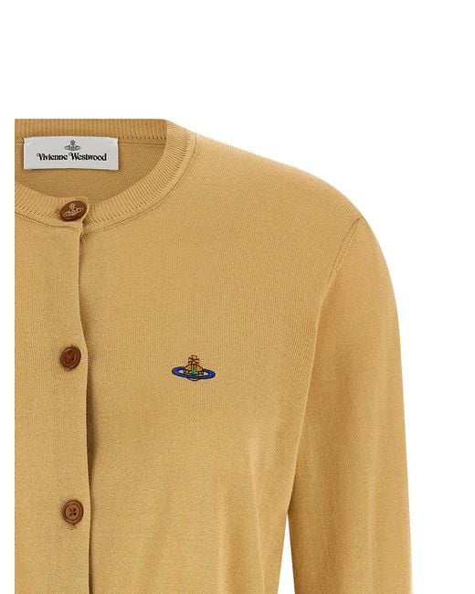 Vivienne Westwood Yellow 'Bea Cropped' Cardigan
