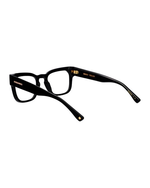 DSquared² Black Acetate Glasses for men