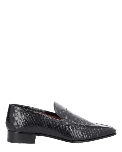 Paris Texas Gray Leather Loafers