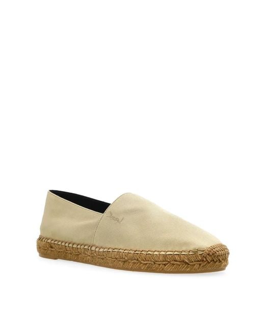 Saint Laurent Natural Cassandre Ysl Logo Espadrilles