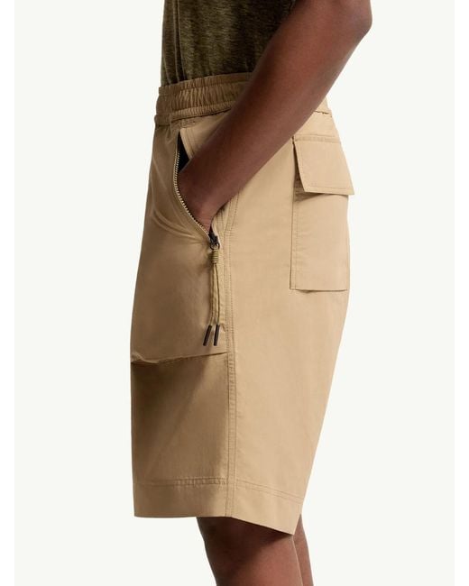 Moncler Natural Technical Froissé Shorts for men