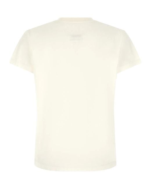 MM6 by Maison Margiela White T-Shirt With Logo